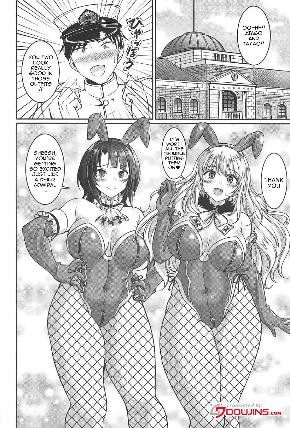 Atago to Takao wa Dosukebe Usagi page 1