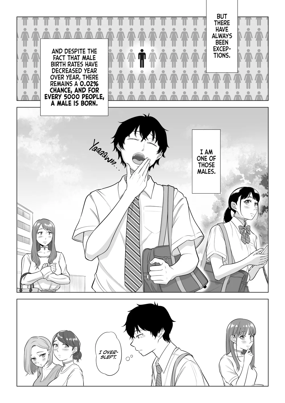 Dansei ga Kyokutan ni Sukunai Kono Sekai de wa, Seishi wa Kichou na Shigen desu page 3