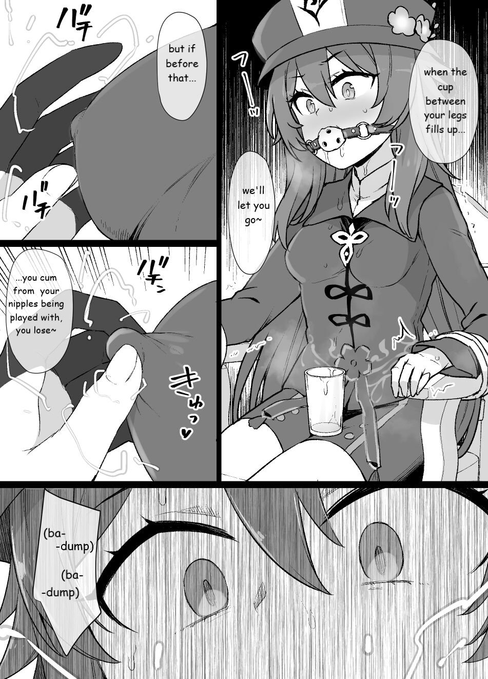 Genshin Impact Hu Tao Chikubi Zeme Manga page 1