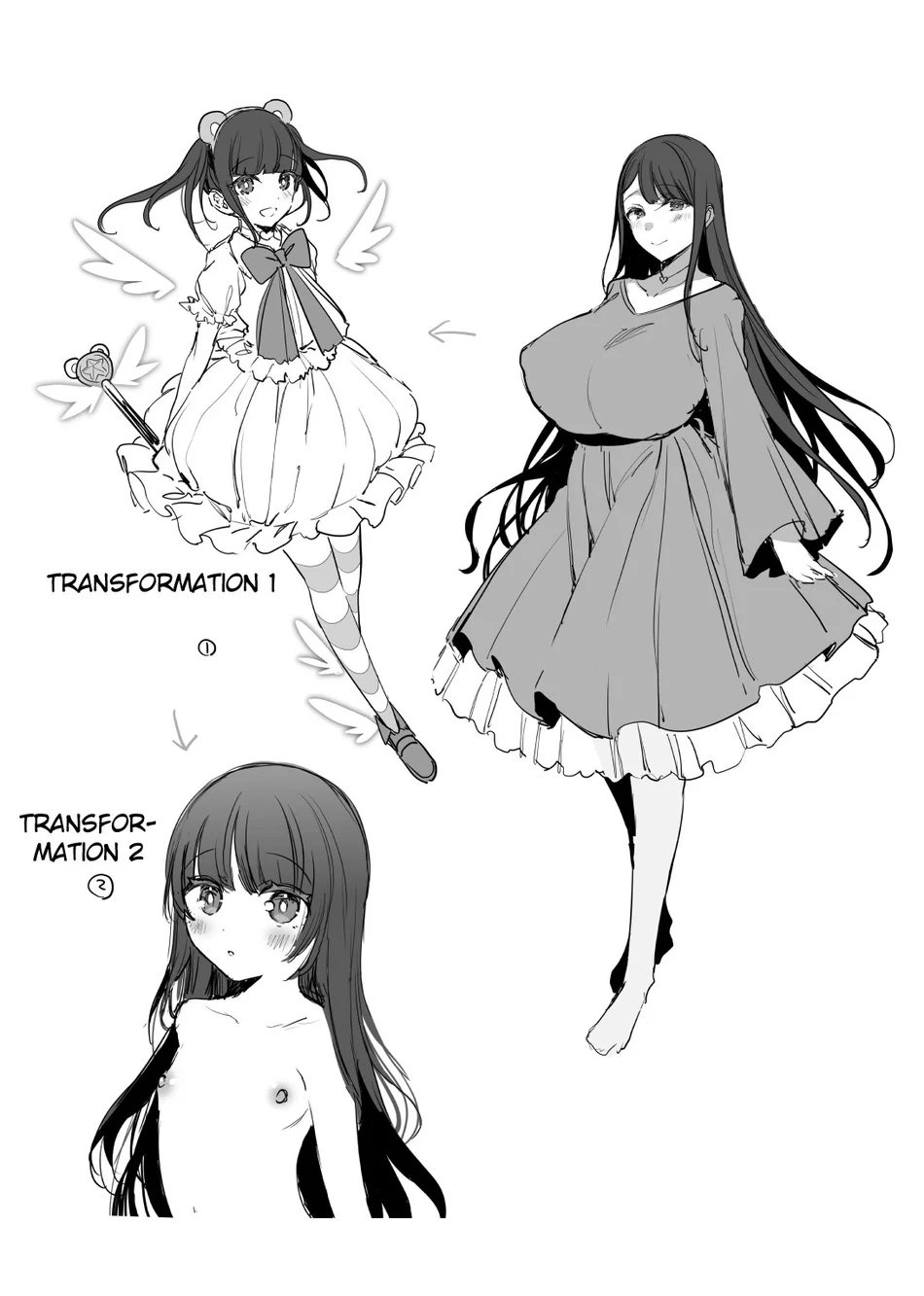 Hahaoya Mahou Shoujo Loli-ka NTR Manga page 9