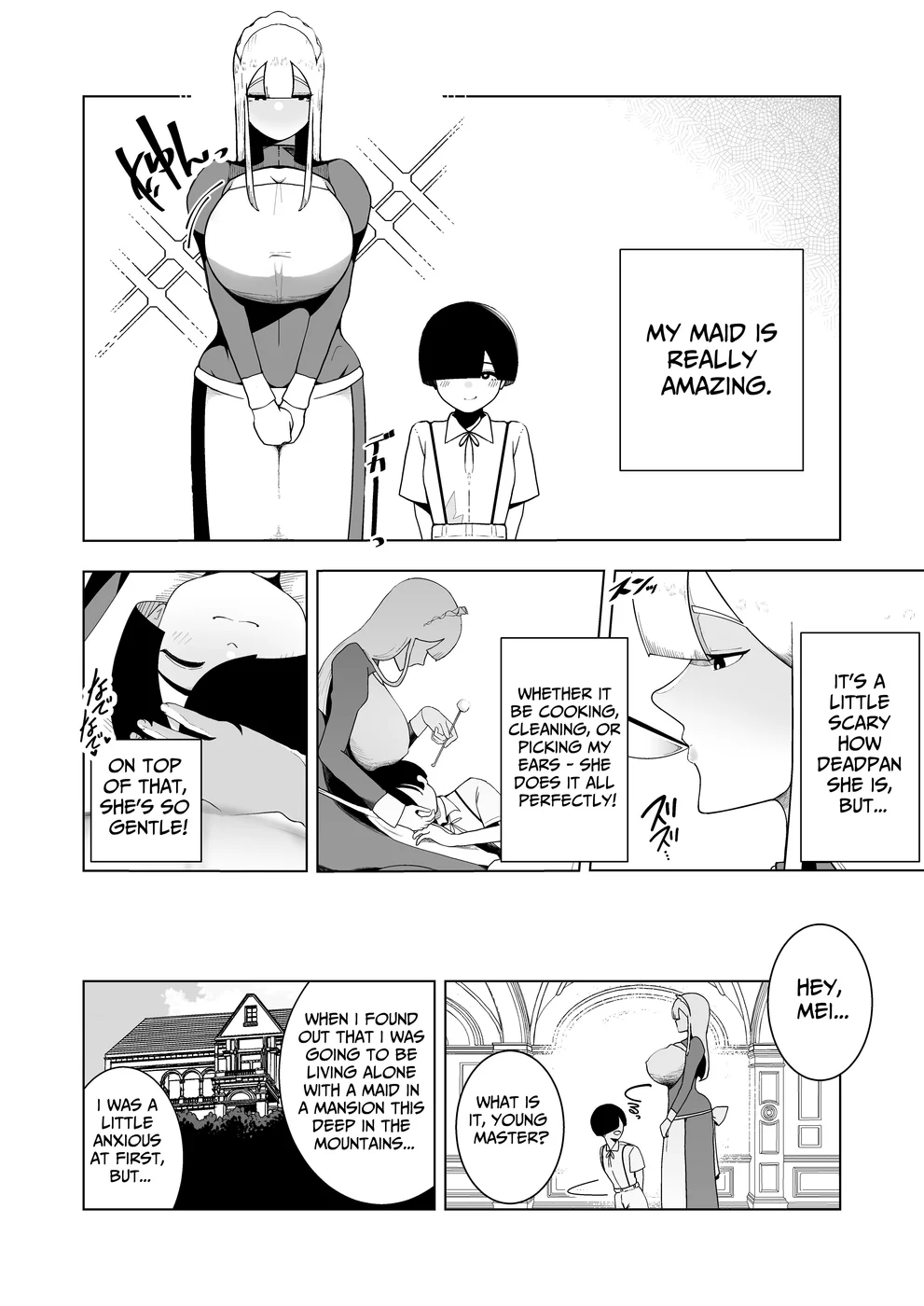 Kyonyuu Muhyoujou Deka Maid ni Muchi na Boku wa Nanika Sareteru page 2