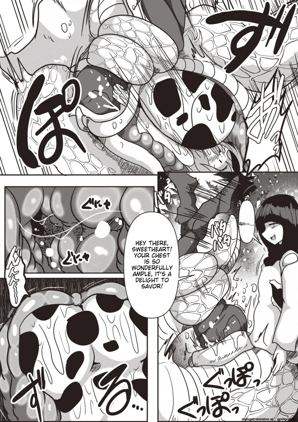Lamia Sister of the Forest – Cow Girl is Overrun and Swallowed page 5