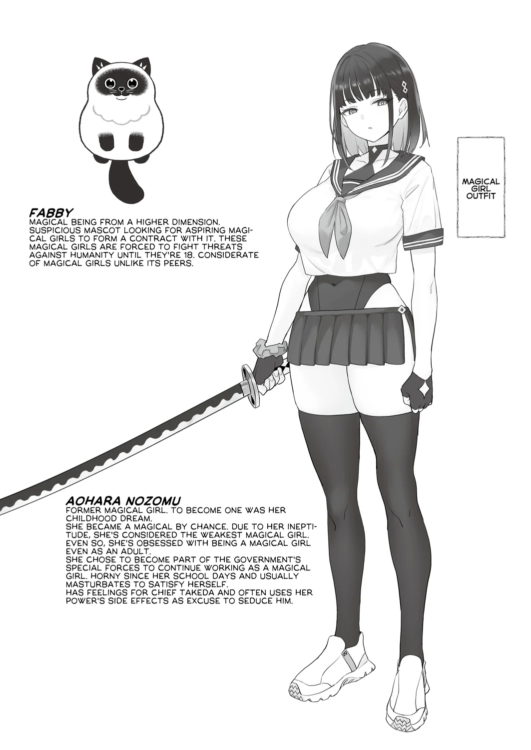 Moto Mahou Shoujo no Shigoto Hanashi Ao page 34