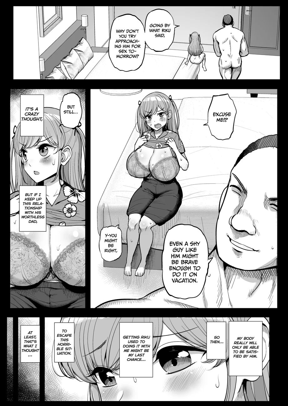 My Petite Girlfriend Is My Dad’s Sex Slave – Family Vacation Arc page 34