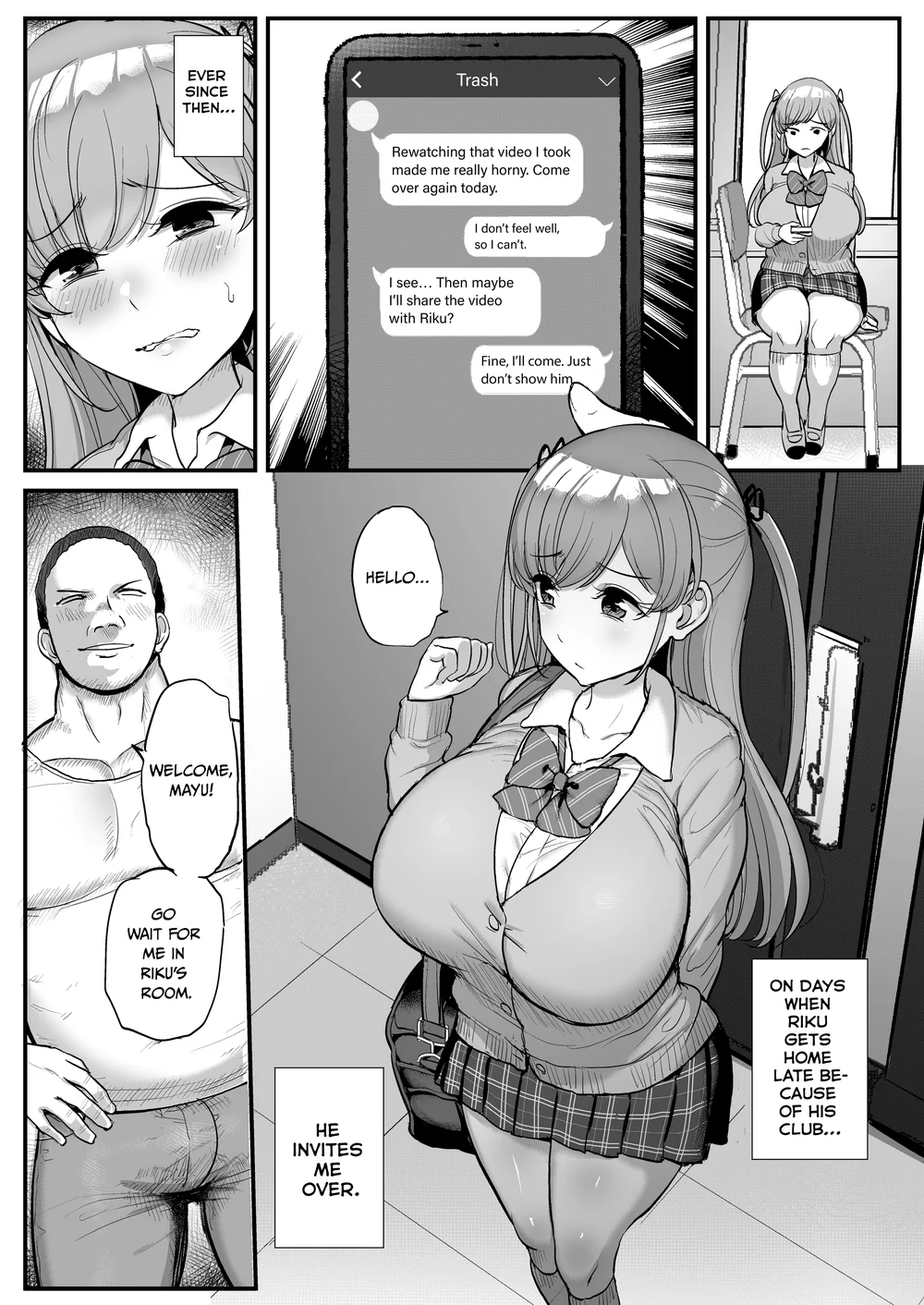 My Petite Girlfriend Is My Dad’s Sex Slave page 17