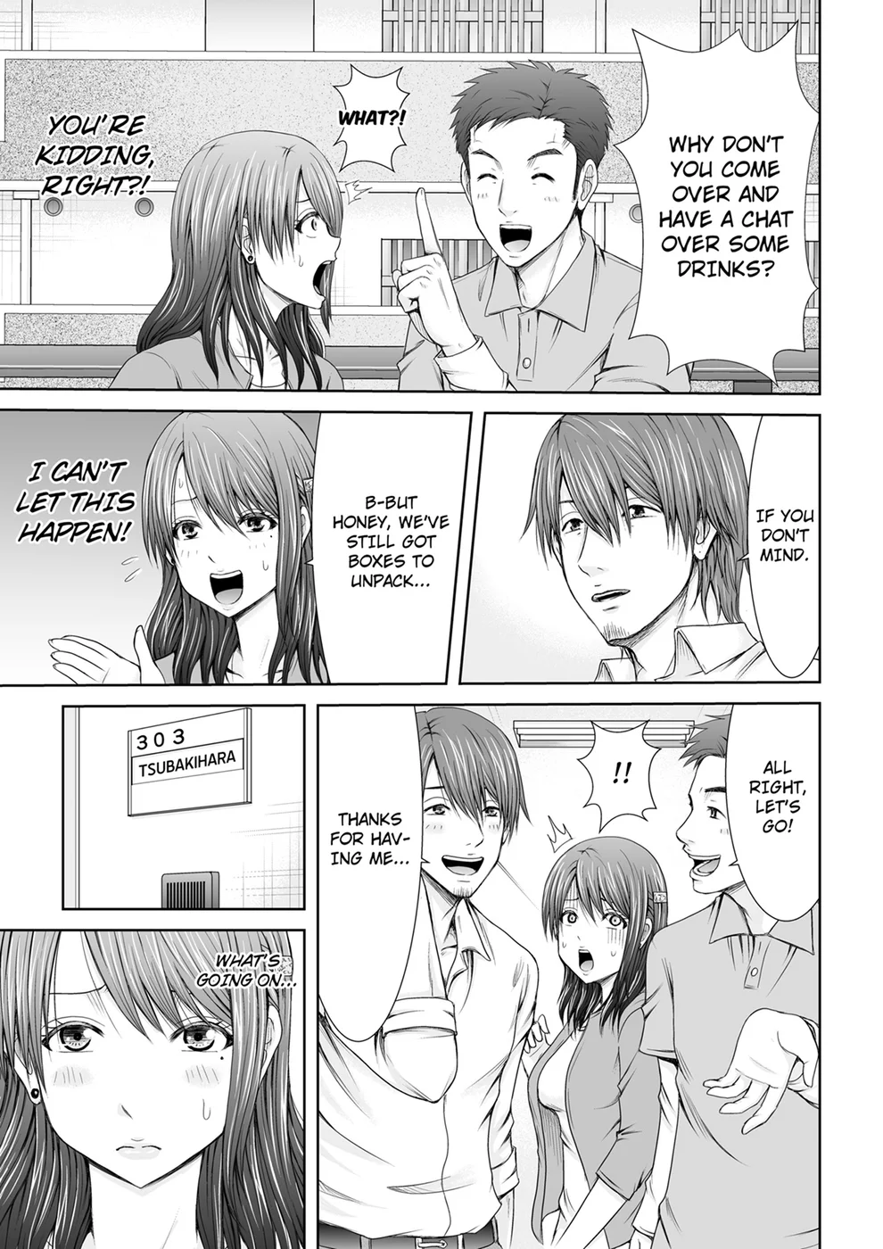 “Koko Ijirareru no Sukidatta yona?” Rinjin wa, Hitozuma no Moto SeFri – Chapter 1 page 12