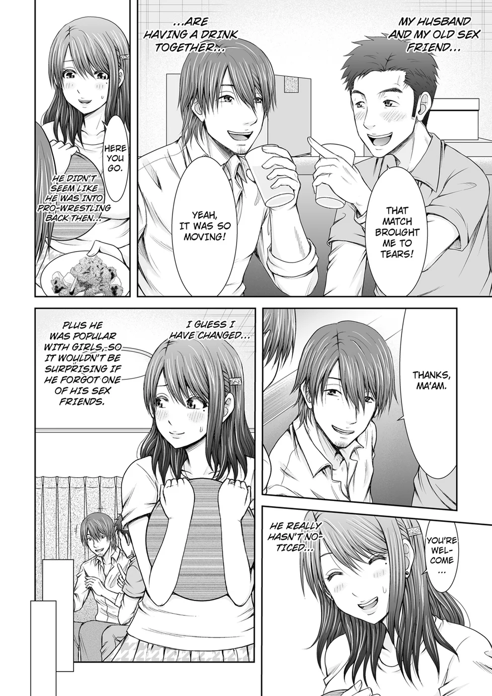 “Koko Ijirareru no Sukidatta yona?” Rinjin wa, Hitozuma no Moto SeFri – Chapter 1 page 13