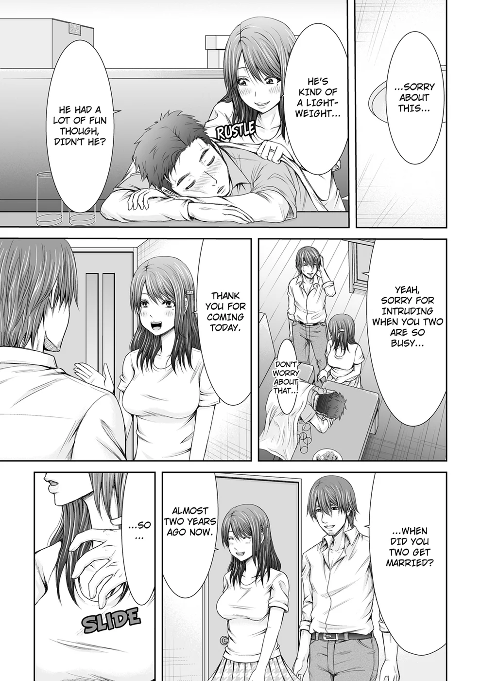 “Koko Ijirareru no Sukidatta yona?” Rinjin wa, Hitozuma no Moto SeFri – Chapter 1 page 14
