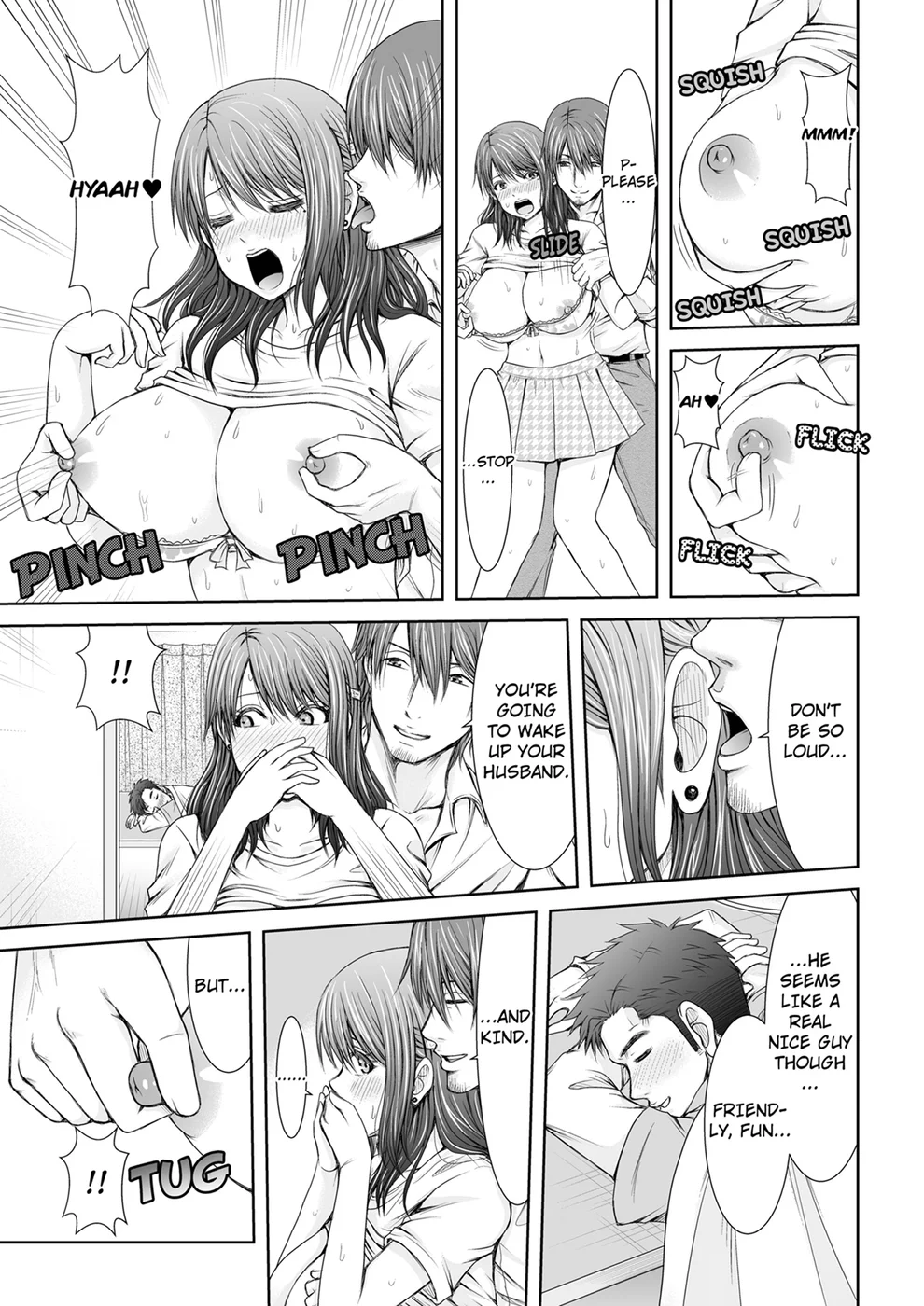 “Koko Ijirareru no Sukidatta yona?” Rinjin wa, Hitozuma no Moto SeFri – Chapter 1 page 18