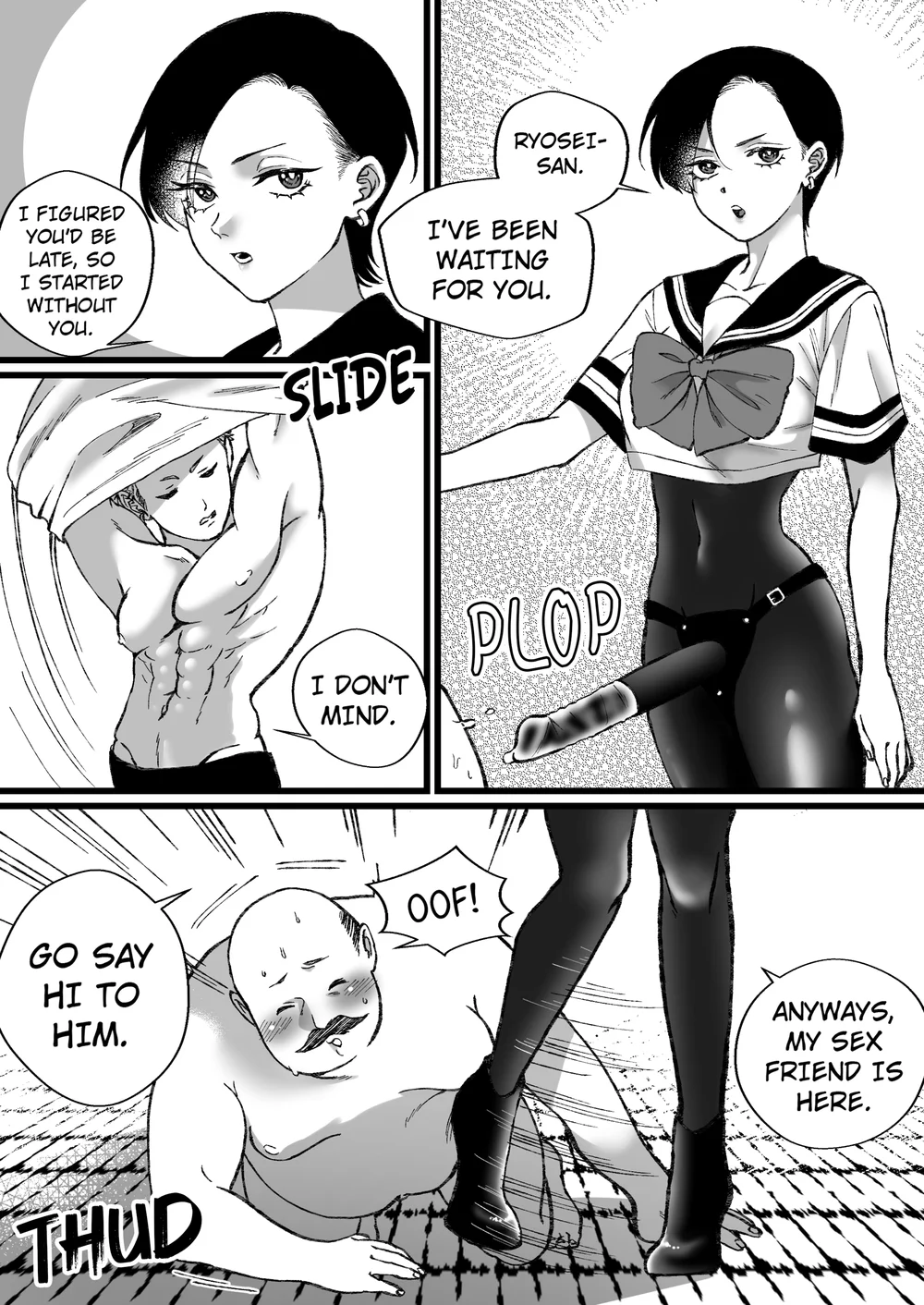 Sailor Fuku + Kyouei Mizugi no Mitsuga Sejou page 24