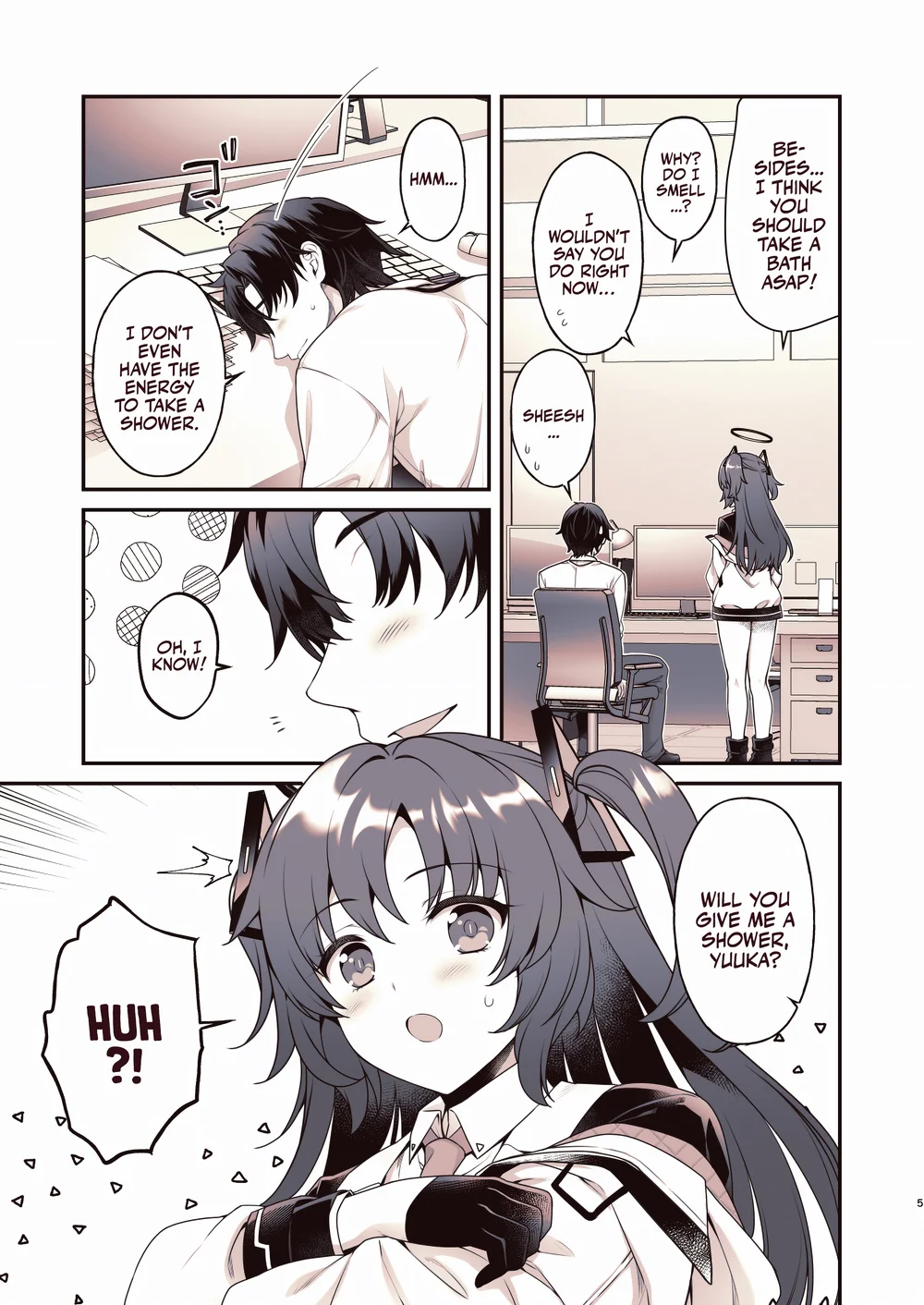 Shower de Yuuka to page 3