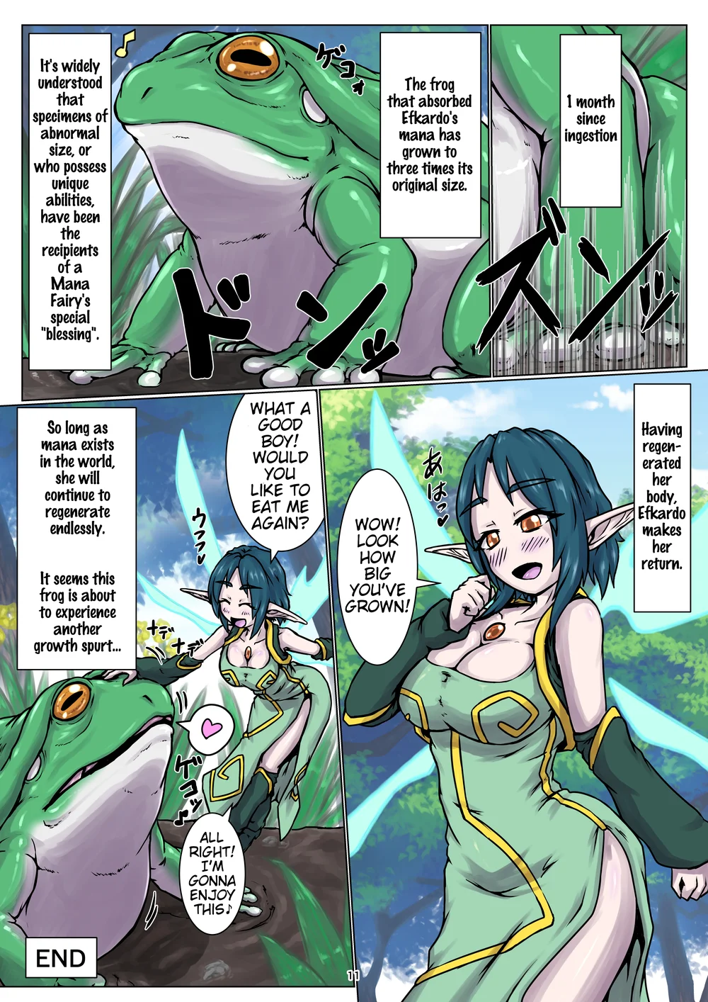 Vore Story ~Becoming Frog Food~ page 11