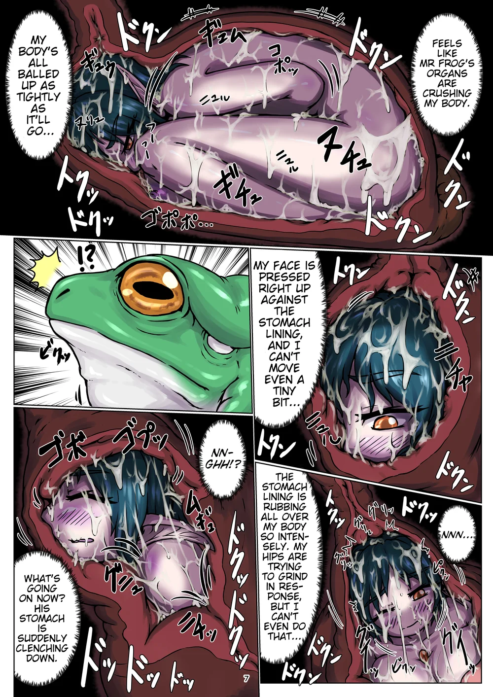 Vore Story ~Becoming Frog Food~ page 7
