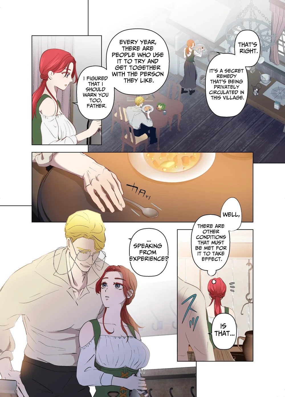 Yomeki okure-mura Musume wa Shinpu-sama no Dekiai kara nige rarenai page 11