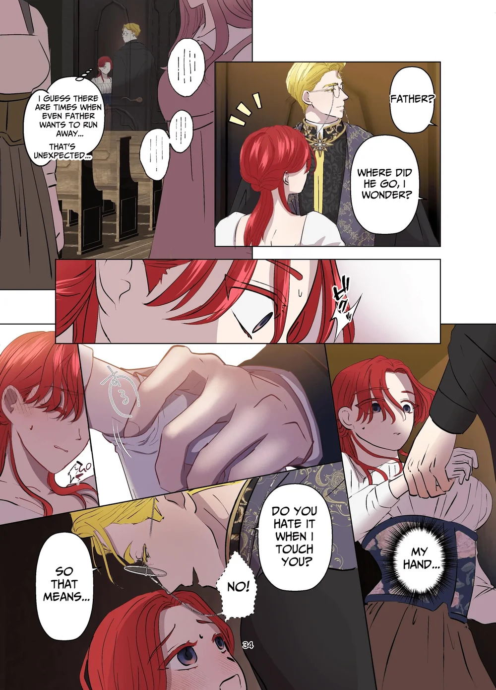 Yomeki okure-mura Musume wa Shinpu-sama no Dekiai kara nige rarenai page 34