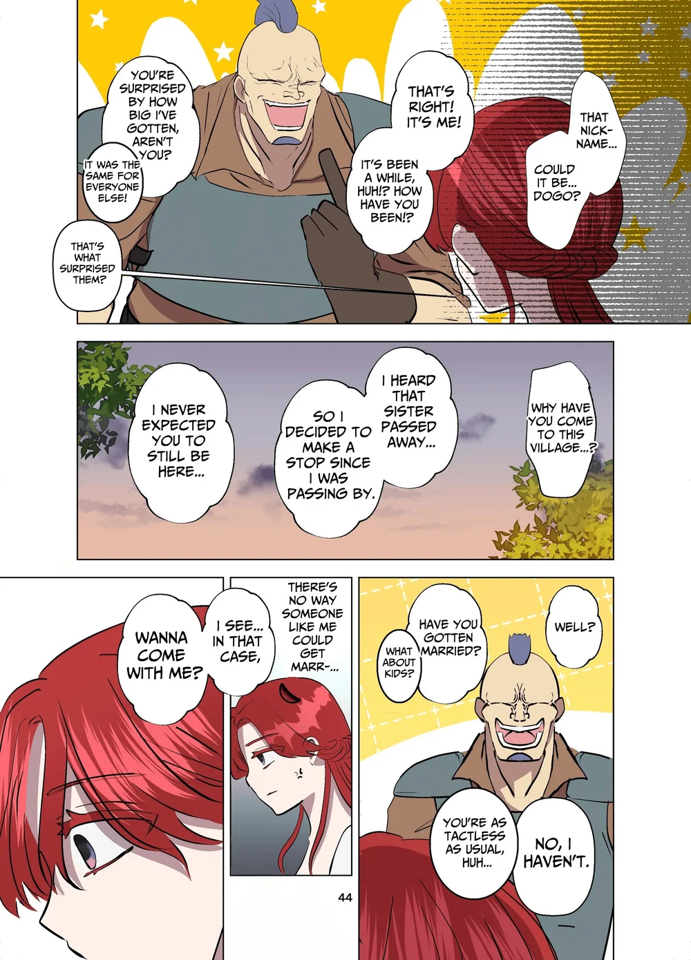 Yomeki okure-mura Musume wa Shinpu-sama no Dekiai kara nige rarenai page 44