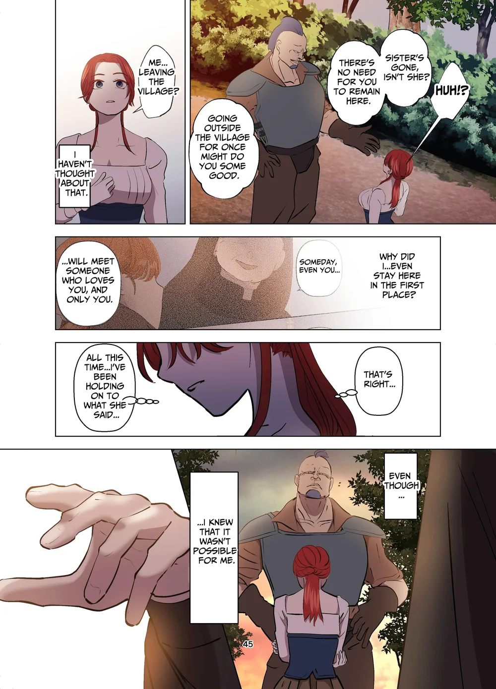Yomeki okure-mura Musume wa Shinpu-sama no Dekiai kara nige rarenai page 45
