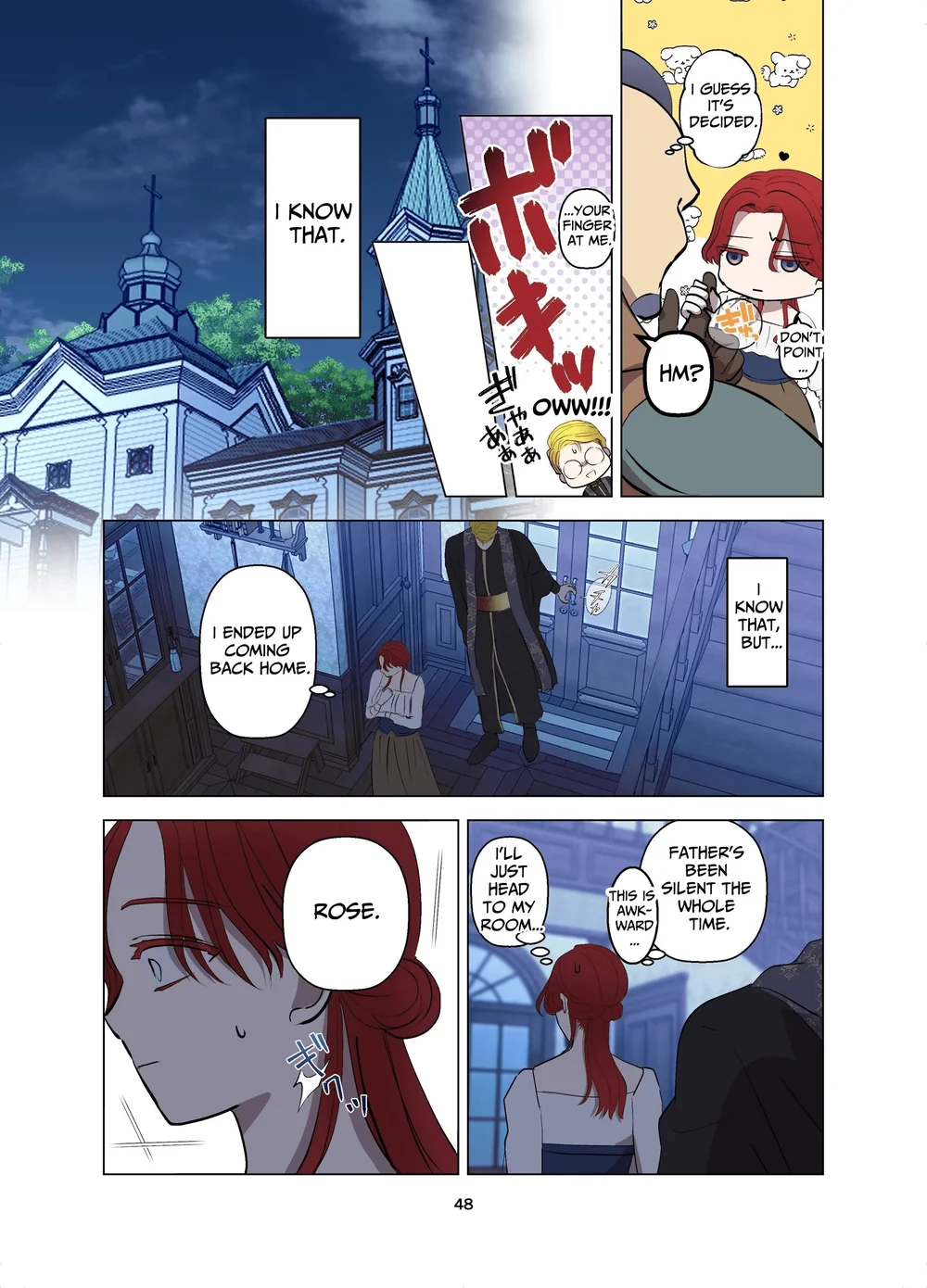 Yomeki okure-mura Musume wa Shinpu-sama no Dekiai kara nige rarenai page 48