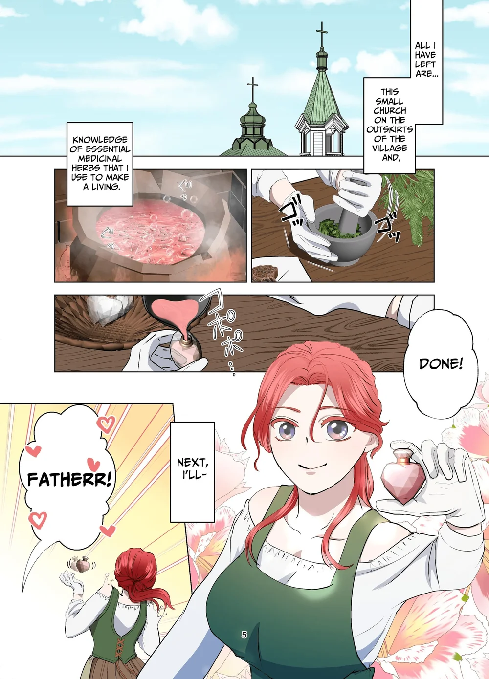 Yomeki okure-mura Musume wa Shinpu-sama no Dekiai kara nige rarenai page 5