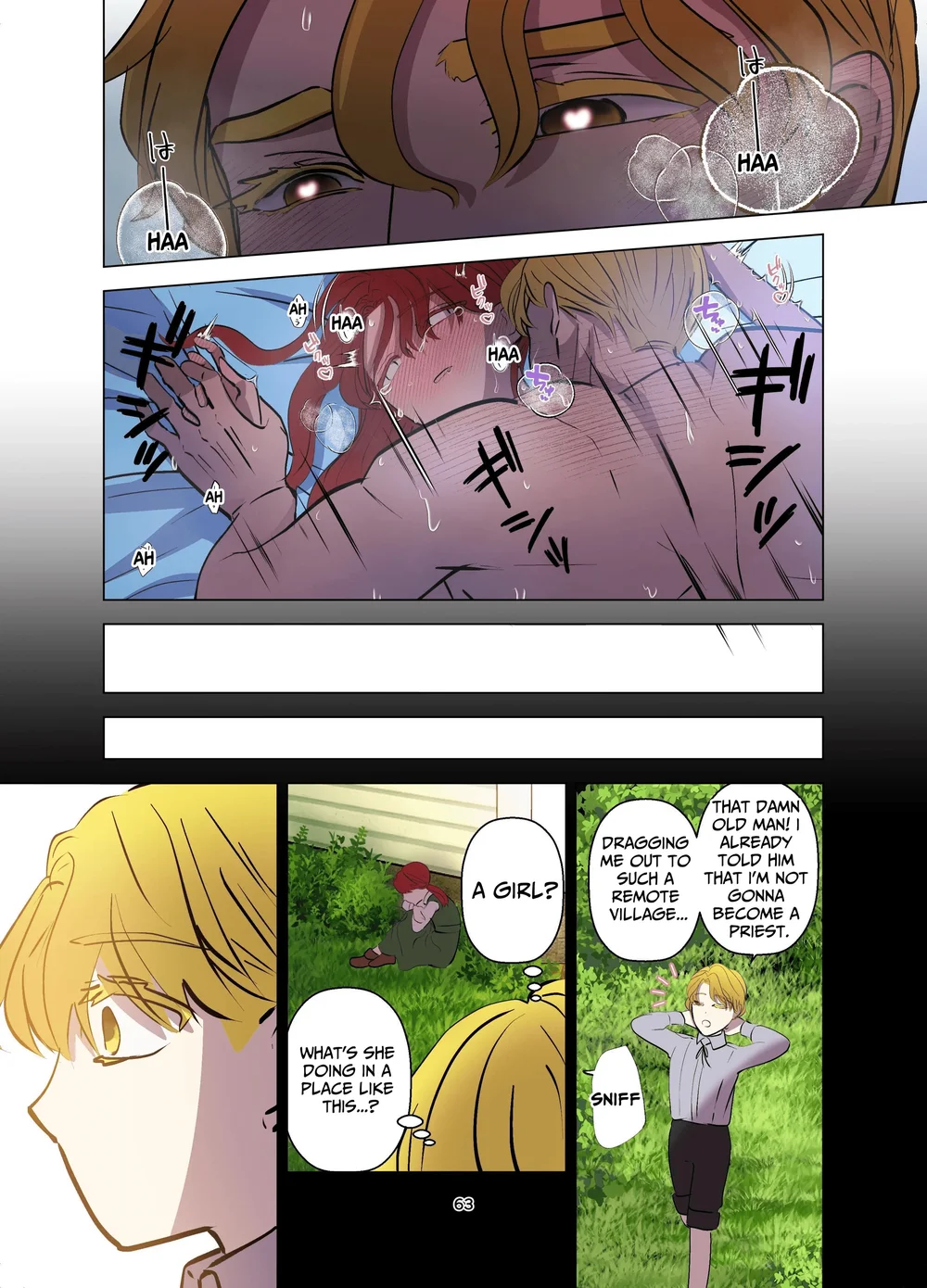 Yomeki okure-mura Musume wa Shinpu-sama no Dekiai kara nige rarenai page 63
