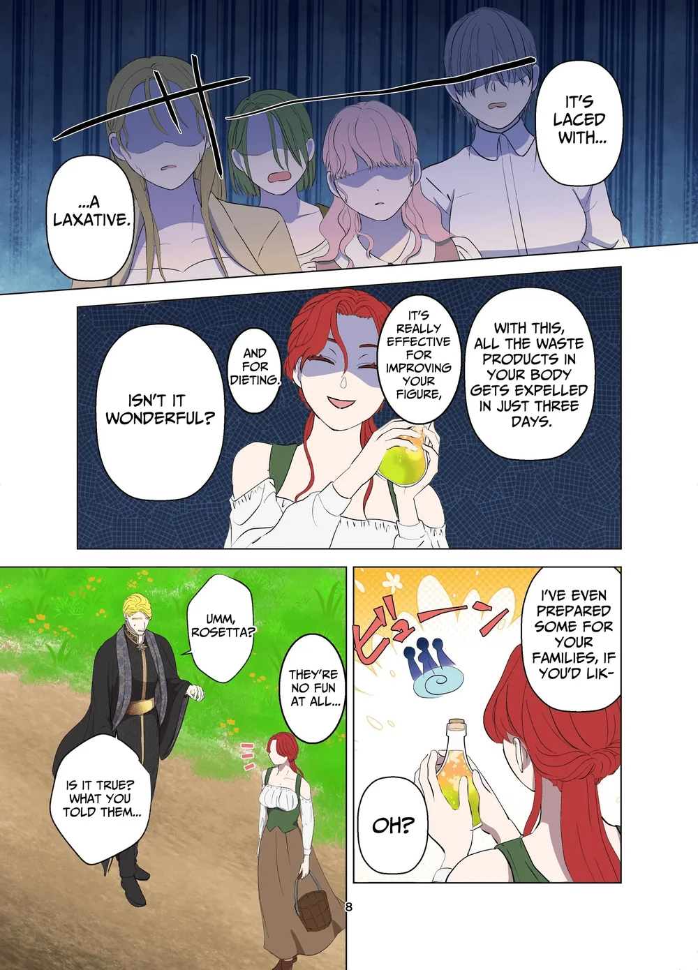 Yomeki okure-mura Musume wa Shinpu-sama no Dekiai kara nige rarenai page 8